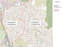 Änderung der Schulbezirke zum Schuljahr 2021/2022